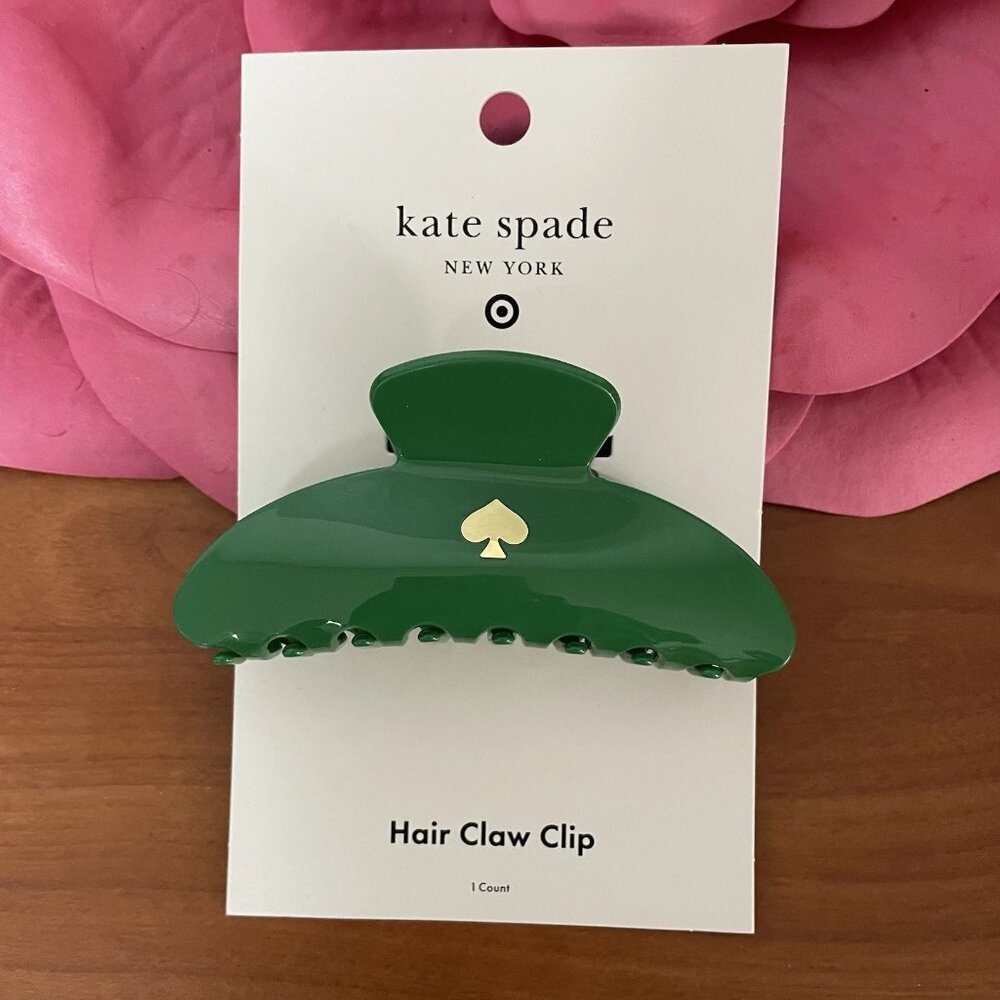 KATE SPADE NEW YORK x TARGET Plastic Claw Hair Clip Green LIMITED EDITION